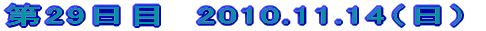 ��29���ځ@2010.11.14�i���j